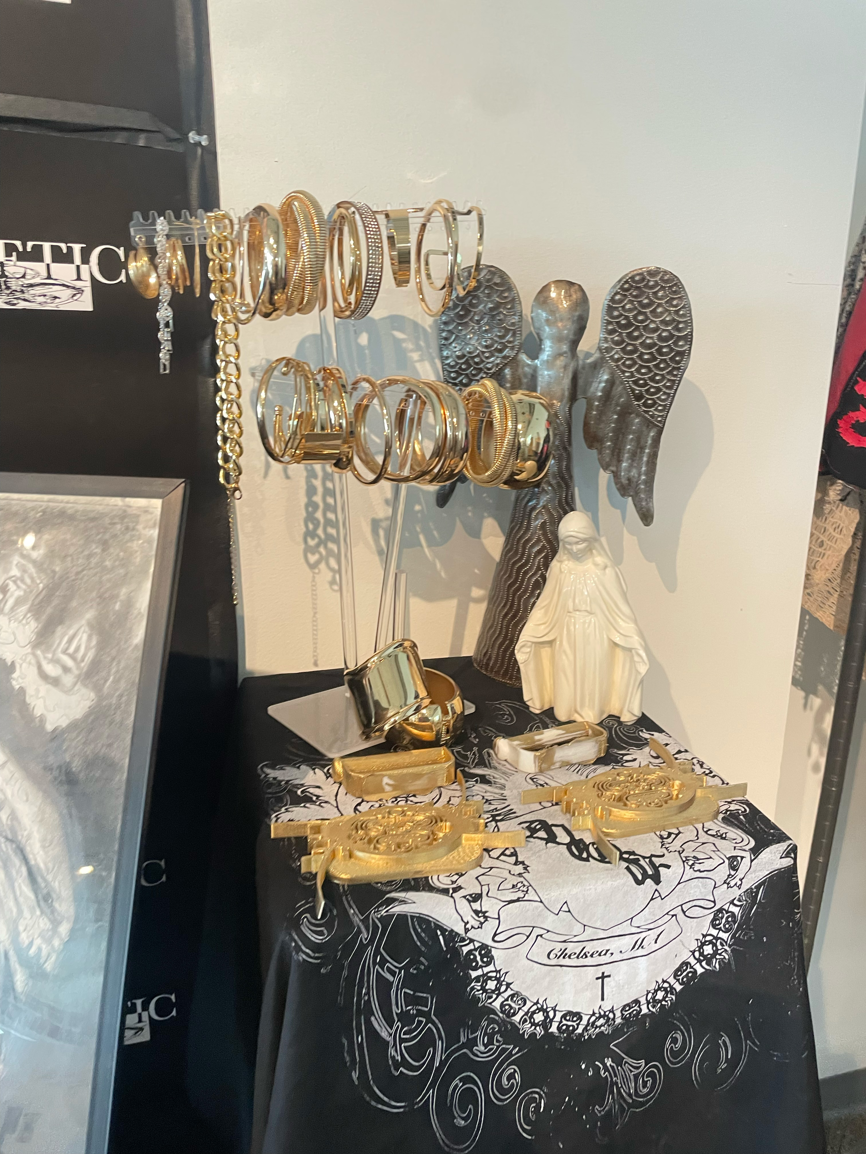 Installation inspired by moms dresser.